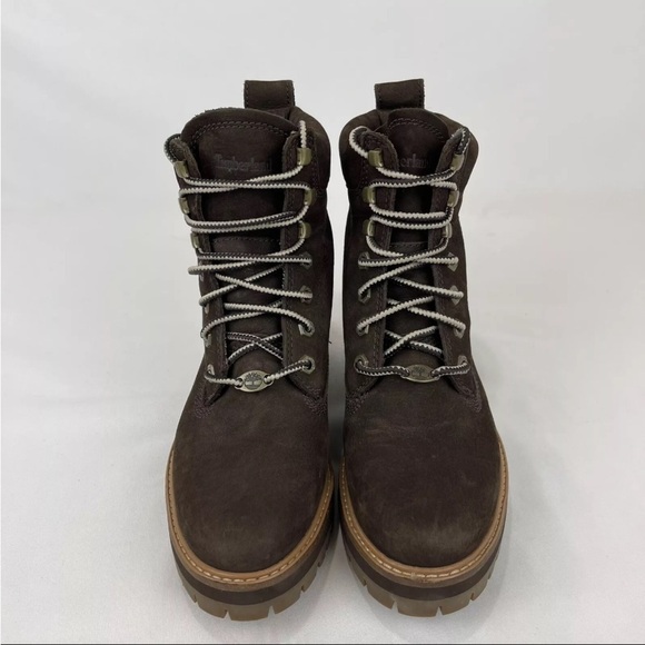 Timberland Womens A23UY Brown Courmayeur Valley Hiking 6 Inch Boot Size 9 - Picture 1 of 11
